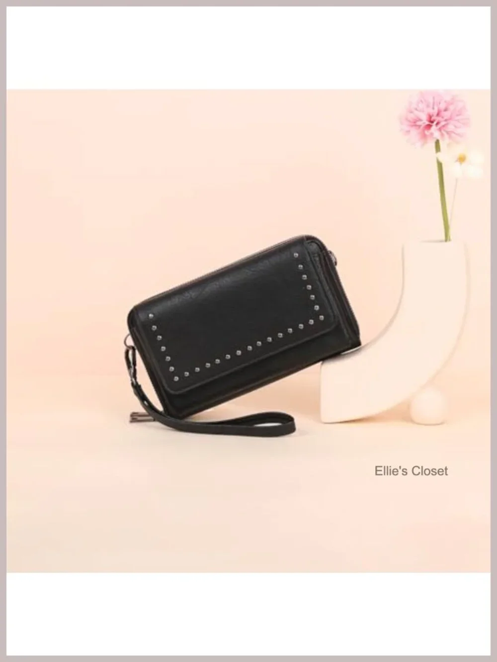 Women's Small Crossbody Bag Wristlet Wallet 2 Zippers Clutch Phone Purse Faux